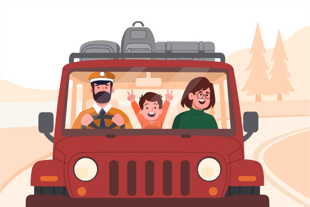 Driver with a family